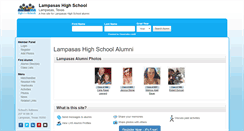 Desktop Screenshot of lampasashighschool.org