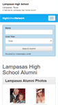 Mobile Screenshot of lampasashighschool.org